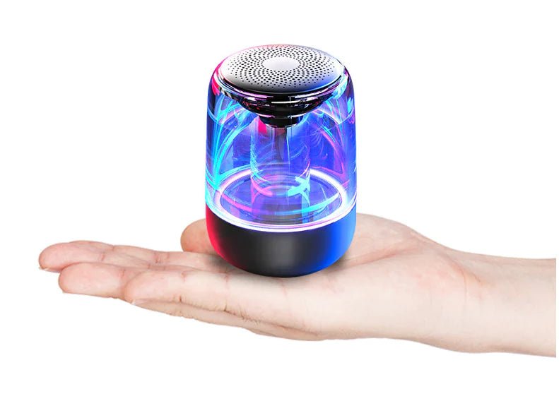 Portable Wireless Bluetooth Speaker with Variable Color LED Light - Iquality